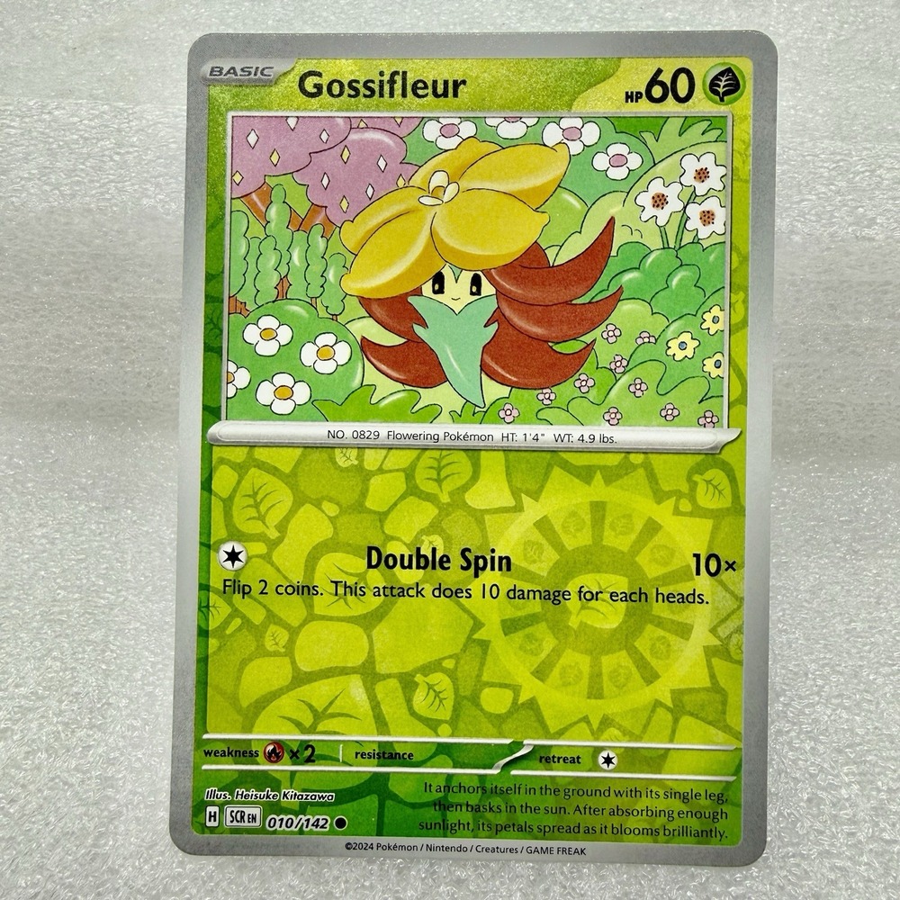 Gossifleur 010/142 Sv07: Stellar Crown Reverse Holo Pokémon TCG Mint Unplayed